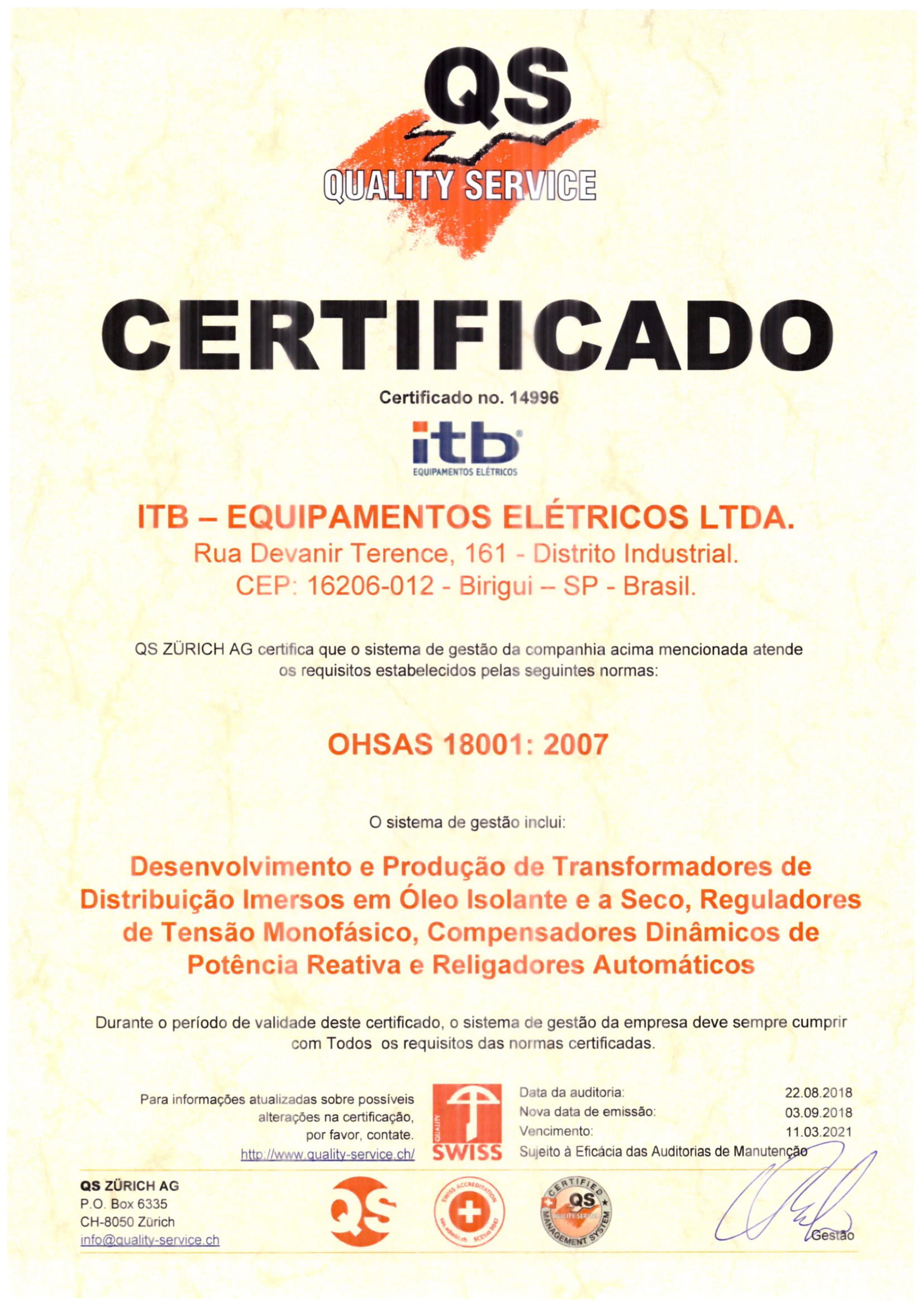 certificado-ohsas-18001-itb-transformadores