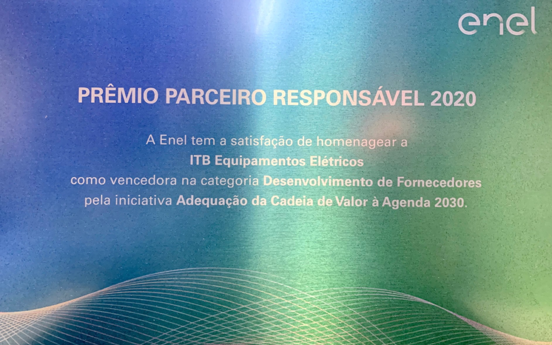 Reconhecimento: Prêmio Parceiro Responsável ENEL 2020
