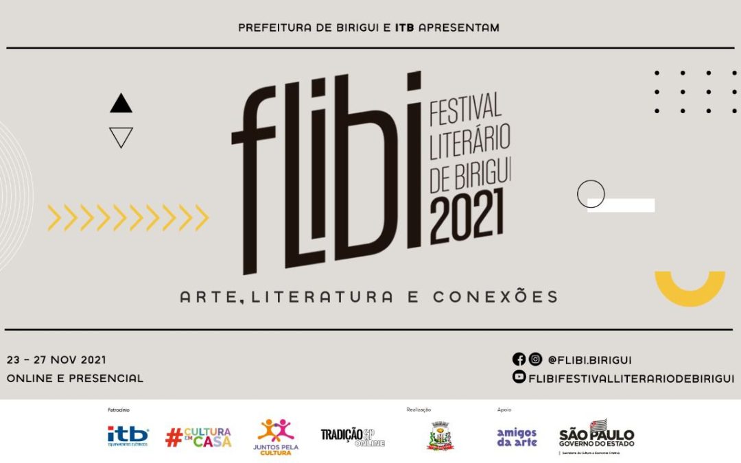 8ª edição do FLIBI – Festival Literário de Birigui acontece dos dias 23 a 27 de novembro